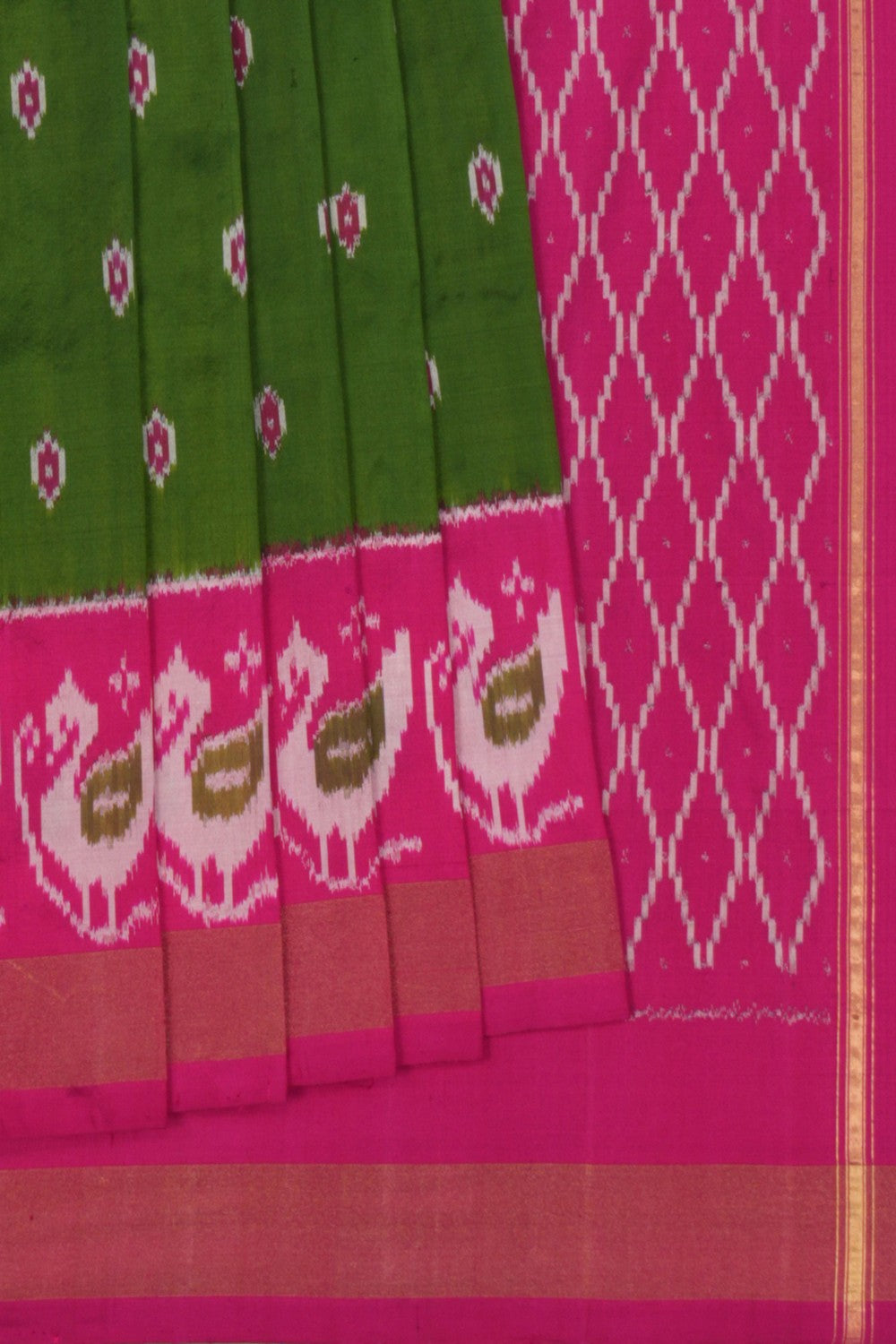 Image of Pochampally Ikat Silk Saree